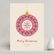 "Vintage Christmas Ornament" - Holiday Cards in Vanilla by Erika Firm - Front