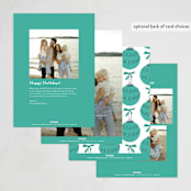 "Retro Ornament" - Holiday Cards in Pine by Gwen Bedat - Back of Card Options