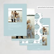 "Retro Ornament" - Holiday Cards in Frost by Gwen Bedat - Back of Card Options