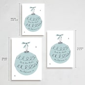 "Retro Ornament" - Holiday Cards in Frost by Gwen Bedat - Formats Available