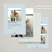 "Reindeer Cheer" - Holiday Cards in Frost Fog by Eve Schultz - Back of Card Options