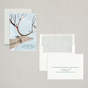 "Reindeer Cheer" - Holiday Cards in Frost Fog by Eve Schultz - Assembled