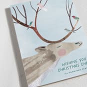 "Reindeer Cheer" - Holiday Cards in Frost Fog by Eve Schultz - Detail