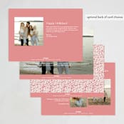"Painterly Ceramic Border" - Holiday Cards in Gumdrop by Lucrecia Caporale - Back of Card Options