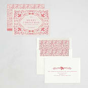 "Painterly Ceramic Border" - Holiday Cards in Gumdrop by Lucrecia Caporale - Assembled