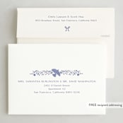 "Painterly Ceramic Border" - Holiday Cards in Winter Sky by Lucrecia Caporale - FREE Recipient Addressing
