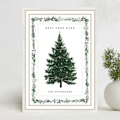 "Decorated Christmas" - Holiday Cards in Frost by Susan Moyal - Front