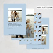 "Holiday Dogs" - Holiday Cards in Ice by tara berg - Back of Card Options