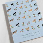 "Holiday Dogs" - Holiday Cards in Ice by tara berg - Detail