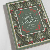 "Holiday Diamond Botanical Bouquet" - Holiday Cards in Forest by Jackie Crawford - Detail