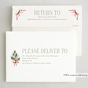 "Holiday Diamond Botanical Bouquet" - Holiday Cards in Forest by Jackie Crawford - FREE Recipient Addressing
