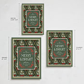 "Holiday Diamond Botanical Bouquet" - Holiday Cards in Forest by Jackie Crawford - Formats Available
