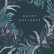 "Festive Greenery" - Holiday Cards in Freeze by Leah Bisch - Close-Up