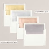 "Festive Greenery" - Holiday Cards in Freeze by Leah Bisch - Envelope Liners
