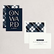 "Onward" - Holiday Cards in Blue Spruce by Jessica Corliss - Assembled