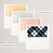 "Onward" - Holiday Cards in Blue Spruce by Jessica Corliss - Envelope Liners
