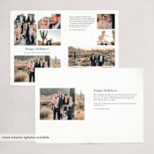 "Flourished Peace" - Holiday Cards in Ebony by Oma N. Ramkhelawan - Interior Options