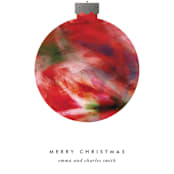 "Painted Ornament" - Holiday Cards in Cherry by 2birdstone - Close-Up