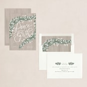 "Peace Garland" - Holiday Cards in Sage by Erin German - Assembled