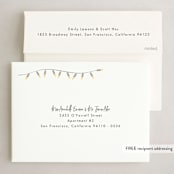"New Home For The Holidays" - Holiday Cards in Cherry by Elky Ink - FREE Recipient Addressing