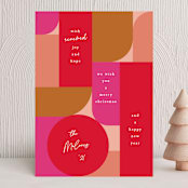 "Mid century joy" - Holiday Cards in Santa Hat by Creo Study - Front