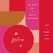 "Mid century joy" - Holiday Cards in Santa Hat by Creo Study - Close-Up