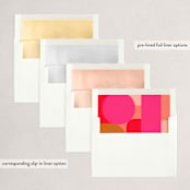 "Mid century joy" - Holiday Cards in Santa Hat by Creo Study - Envelope Liners