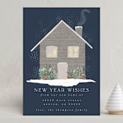 "Warm Winter Wishes" - Holiday Cards in Wintermint by Ashlee Townsend - Front