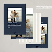 "Doves" - Holiday Cards in Midnight by Tamara Hilje - Back of Card Options