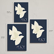 "Doves" - Holiday Cards in Midnight by Tamara Hilje - Formats Available