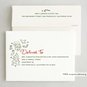 "doodled icons" - Holiday Cards in Stocking by Creo Study - FREE Recipient Addressing