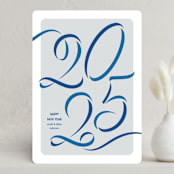 "Ribbon year" - Holiday Cards in Pool by Lea Delaveris - Front