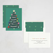 "a very fun tree" - Holiday Cards in Garland by Lori Wemple - Assembled