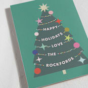 "a very fun tree" - Holiday Cards in Garland by Lori Wemple - Detail