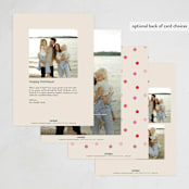 "Curvy" - Holiday Cards in Cookie Dough by Lori Wemple - Back of Card Options