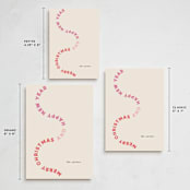 "Curvy" - Holiday Cards in Cookie Dough by Lori Wemple - Formats Available