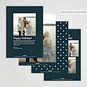 "Snow Globe" - Holiday Cards in Polar Plunge by Lauren Jinhee - Back of Card Options