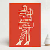 "Presents" - Holiday Cards in Stocking by Claire - Front