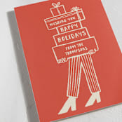 "Presents" - Holiday Cards in Stocking by Claire - Detail