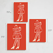 "Presents" - Holiday Cards in Stocking by Claire - Formats Available
