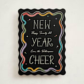 "New year Squiggle" - Holiday Cards in Galaxy by Creo Study - Front