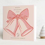 "Scribbells" - Holiday Cards in Gumdrop by Claudia Orengo - Folded Card