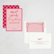 "Everything" - Holiday Cards in Strawberry by Jennifer Lew - Assembled