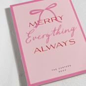 "Everything" - Holiday Cards in Strawberry by Jennifer Lew - Detail