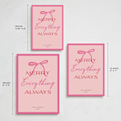 "Everything" - Holiday Cards in Strawberry by Jennifer Lew - Formats Available