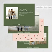 "winter bright" - Holiday Cards in Candied Grapefruit by Megan Davis - Back of Card Options