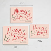 "winter bright" - Holiday Cards in Candied Grapefruit by Megan Davis - Formats Available