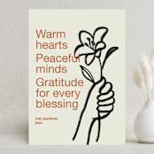 "Offering" - Holiday Cards in Cinnamon by Annie Clark - Front