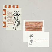 "Offering" - Holiday Cards in Cinnamon by Annie Clark - Assembled