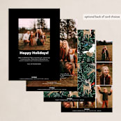 "Woodland Community" - Holiday Cards in Midnight by Alethea and Ruth - Back of Card Options